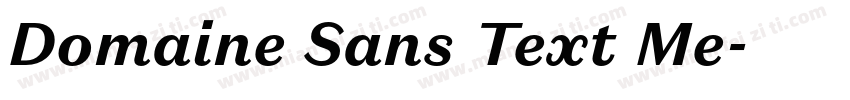 Domaine Sans Text Me字体转换